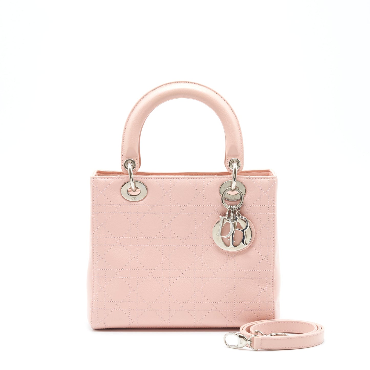 Dior Medium Lady Dior Calfskin Light Pink