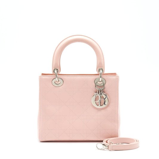 Dior Medium Lady Dior Calfskin Light Pink