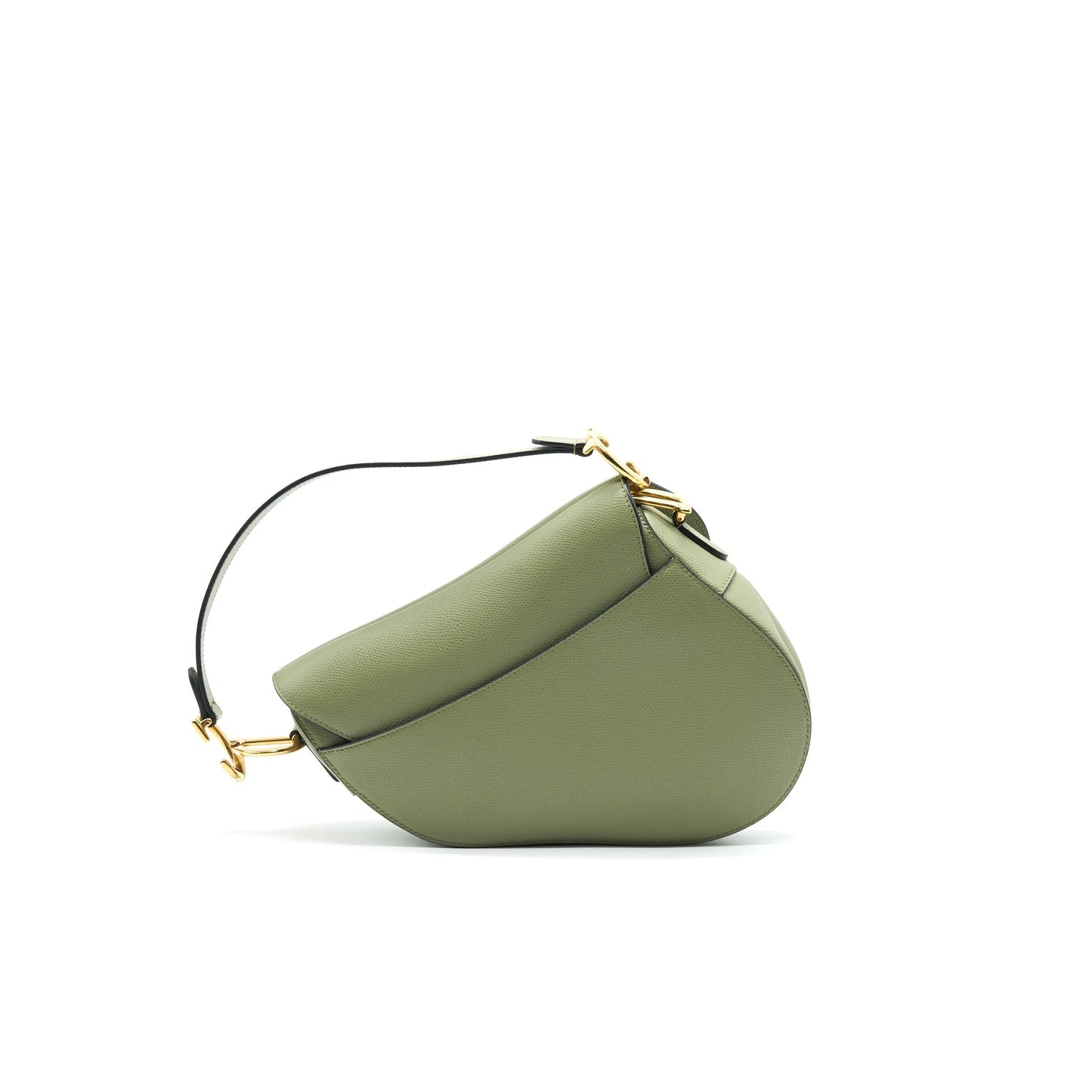 Christian Dior Medium Saddle Purse Green