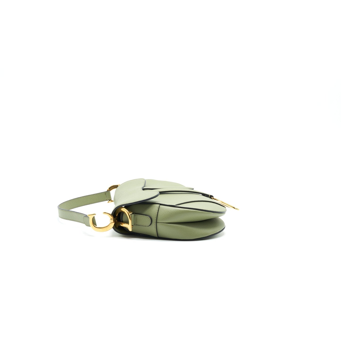 Christian Dior Medium Saddle Purse Green