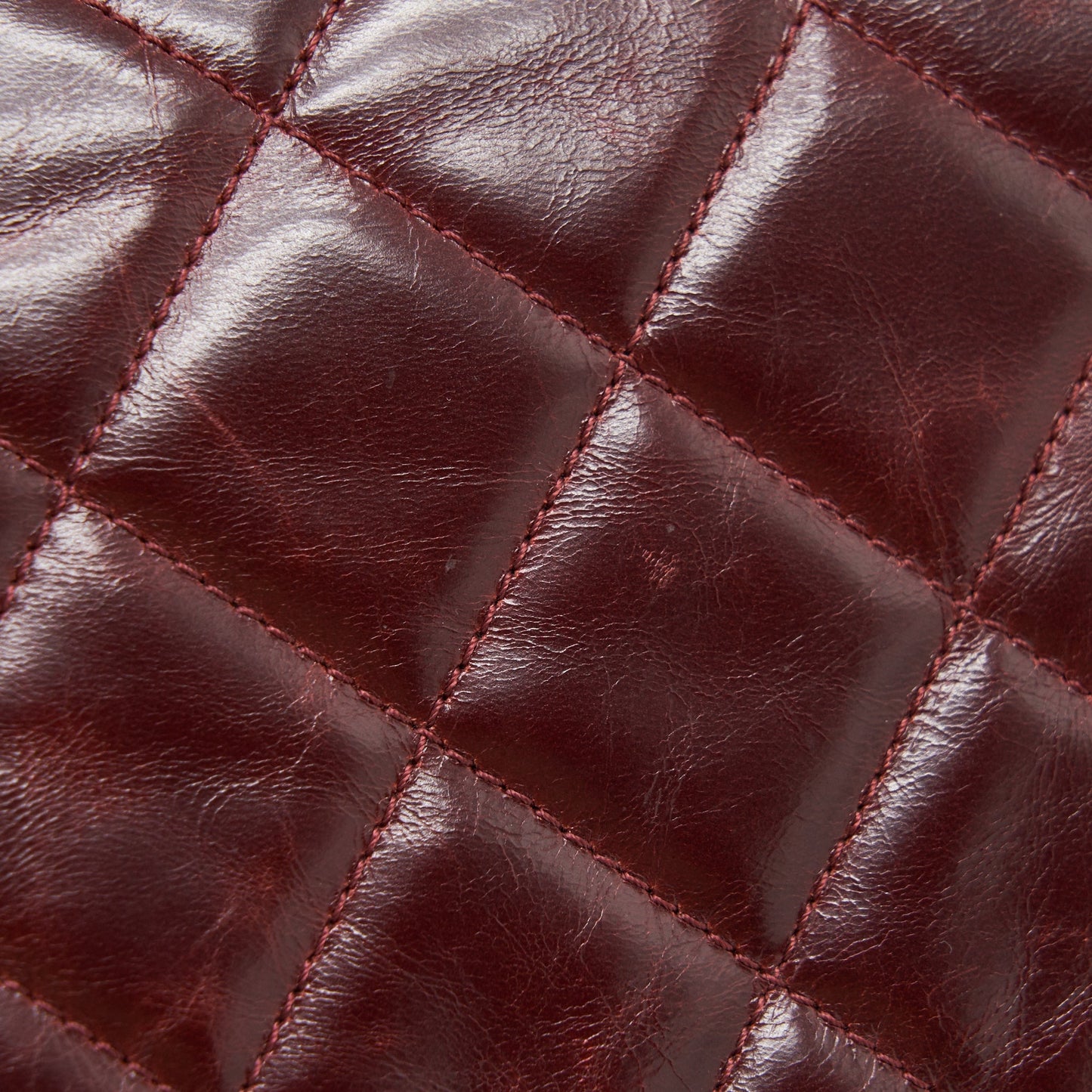 Chanel Quilted Shoulder Flap Bag Lambskin Red