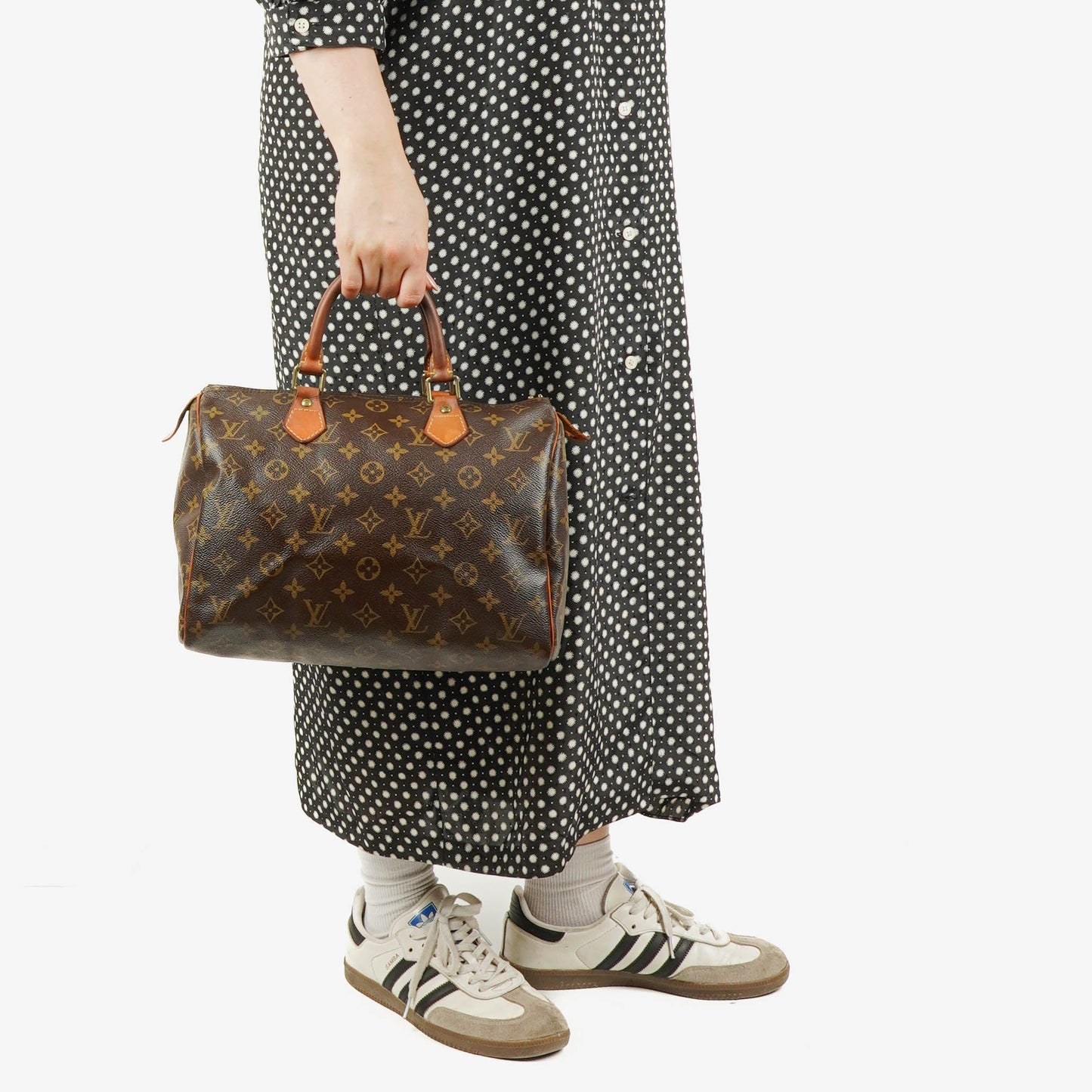 Louis Vuitton  30 Monogram Canvas Handbag