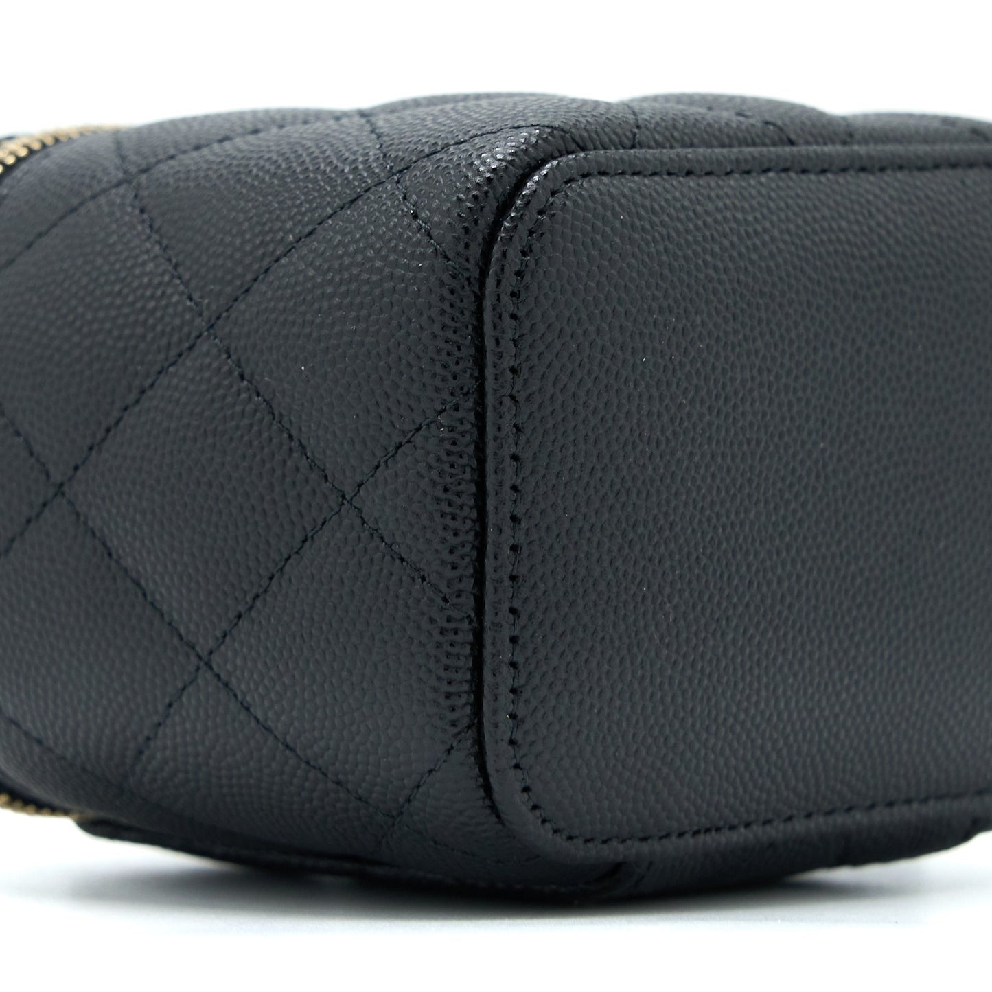 Chanel Mini Square Vanity Case Caviar Black L