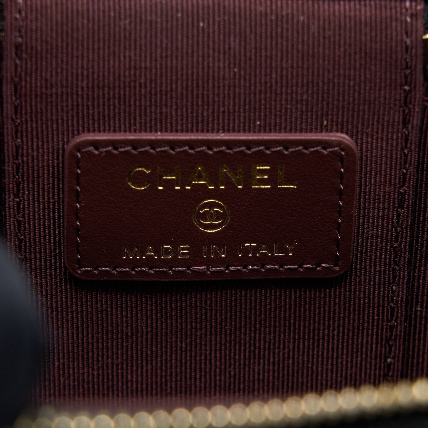 Chanel Mini Square Vanity Case Caviar Black L