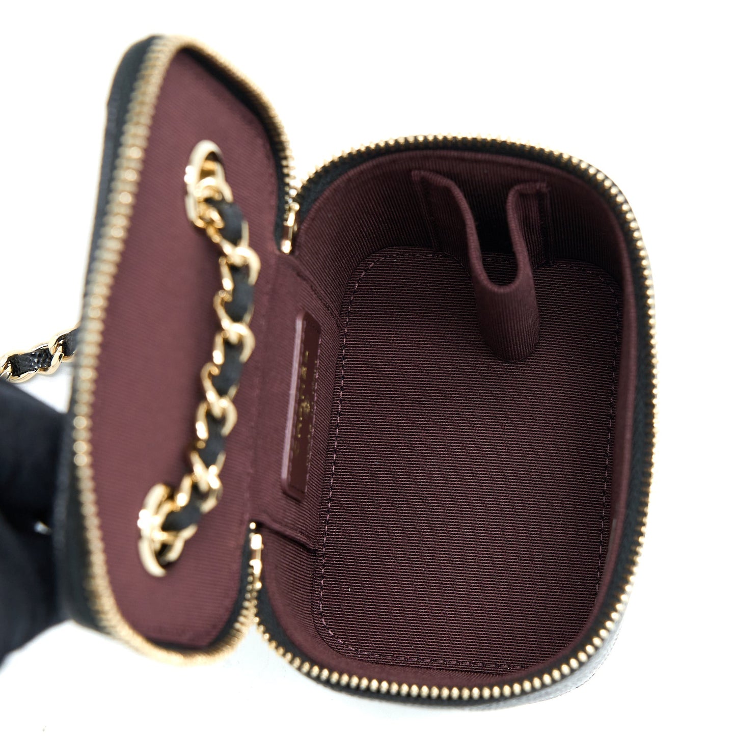Chanel Mini Square Vanity Case Caviar Black L