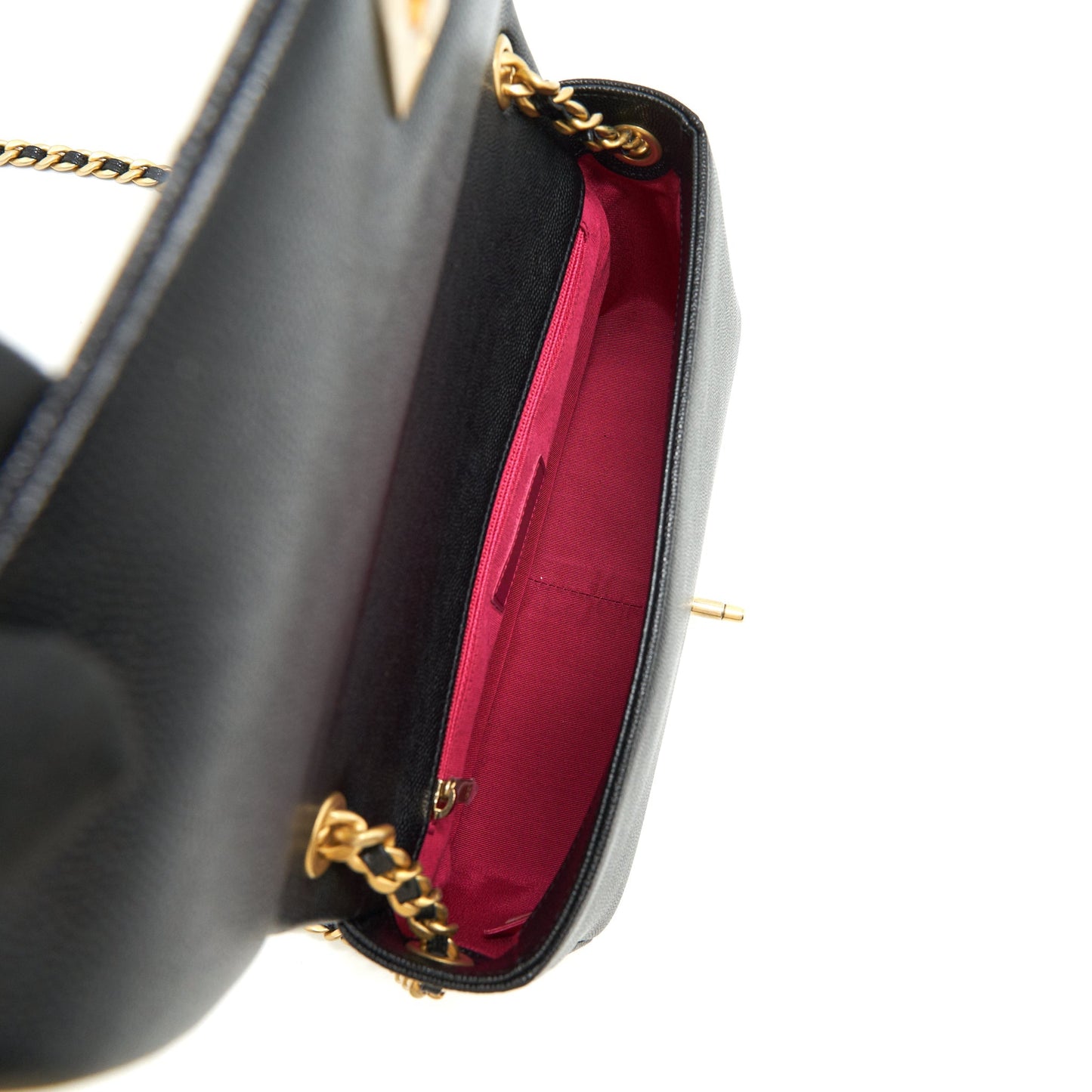 Chanel Seasonal Flap Bag Caviar Black