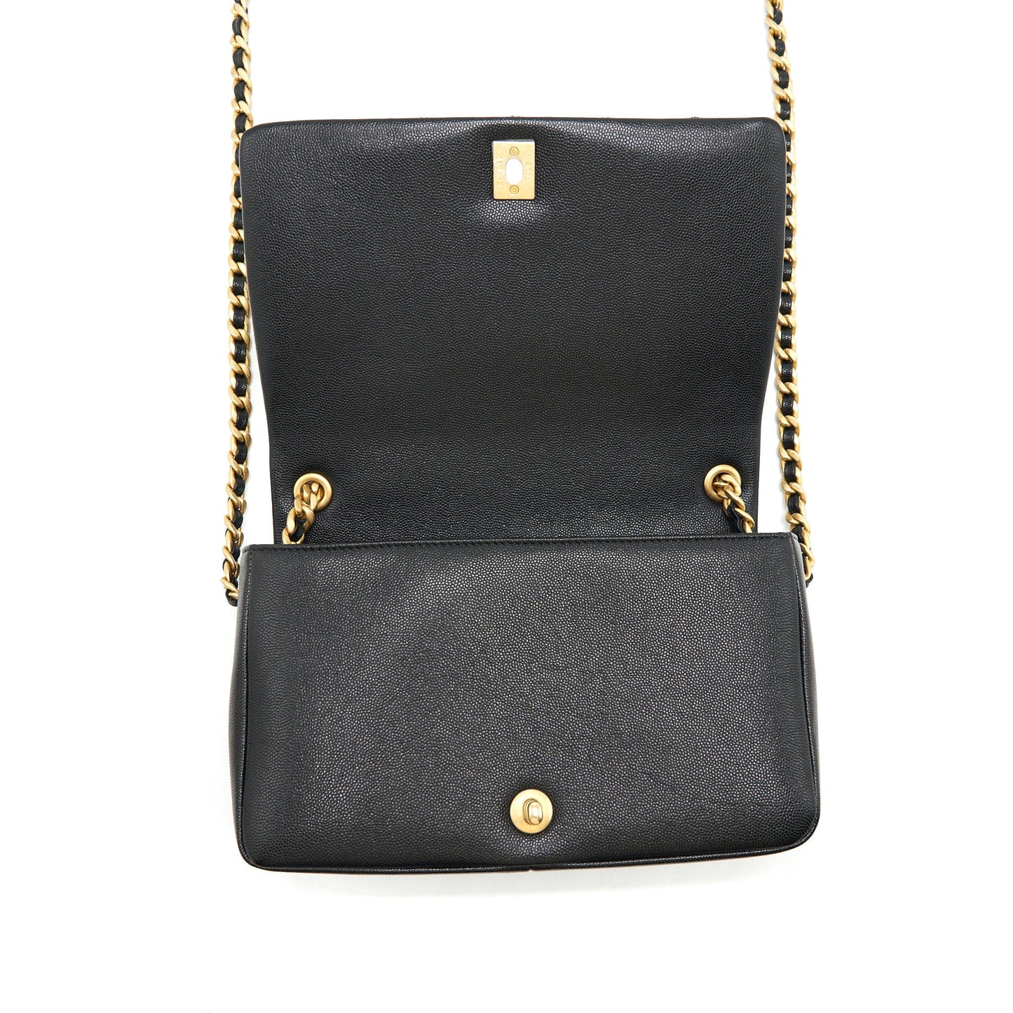 Chanel Seasonal Flap Bag Caviar Black