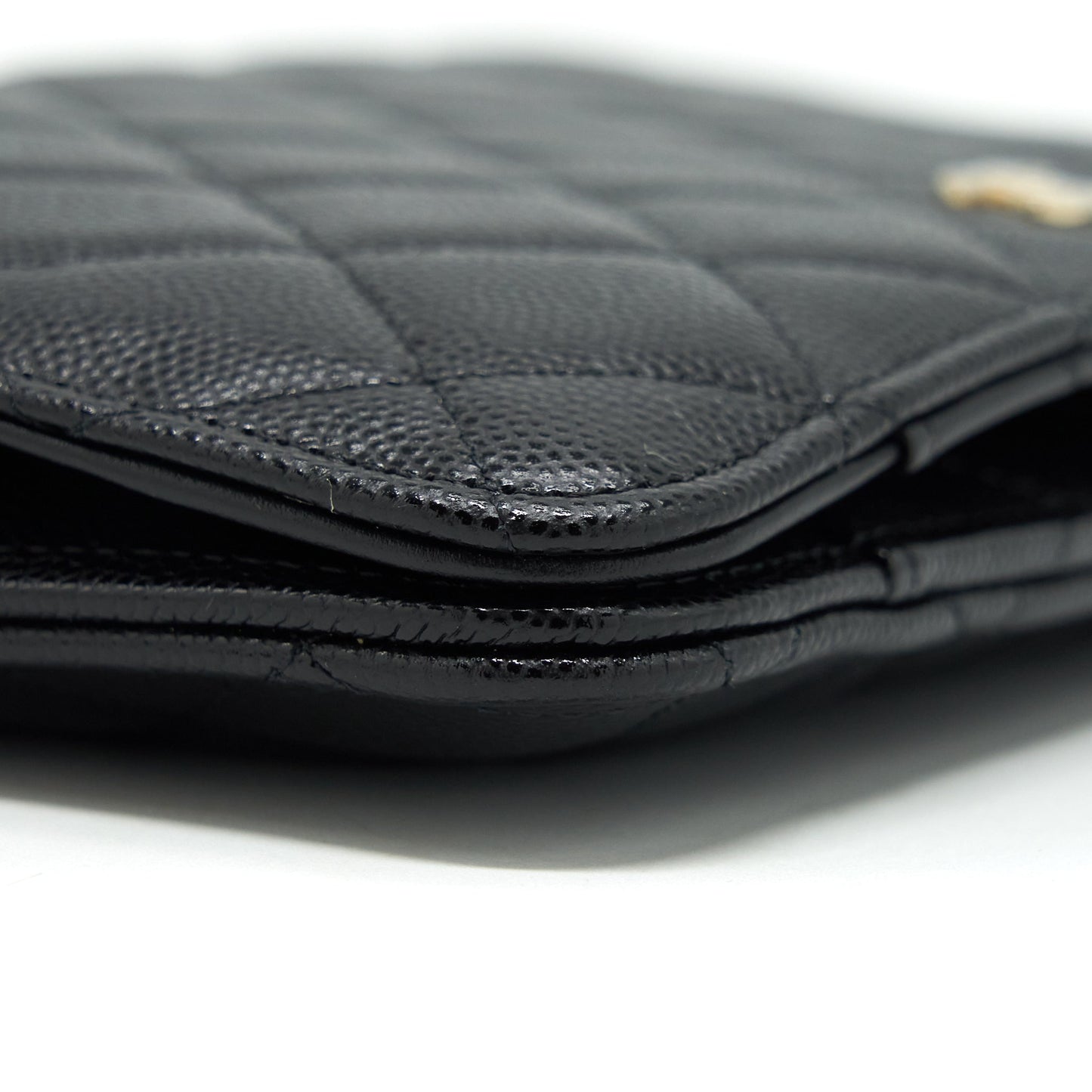 Chanel 2 In 1 Wallet On Chain Caviar Black