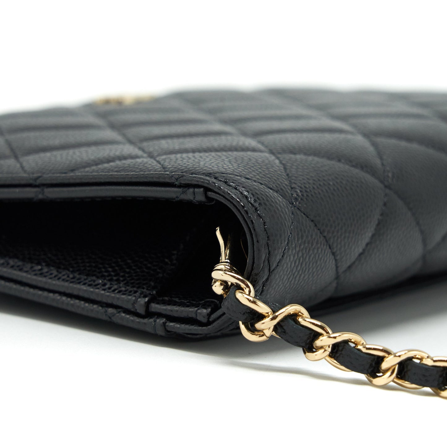 Chanel 2 In 1 Wallet On Chain Caviar Black