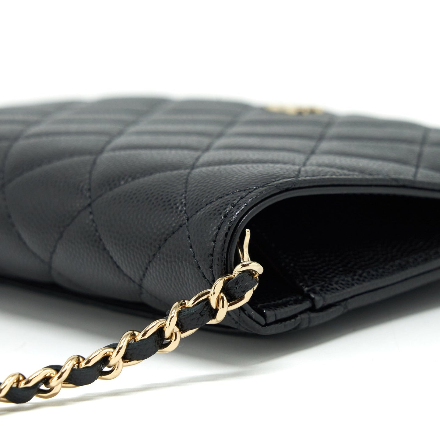Chanel 2 In 1 Wallet On Chain Caviar Black