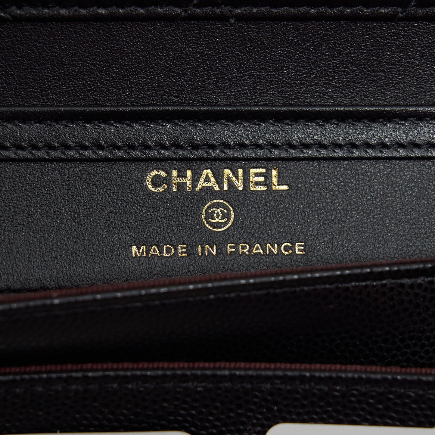Chanel 2 In 1 Wallet On Chain Caviar Black