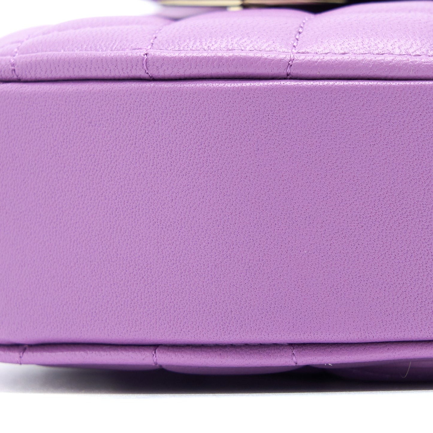 Chanel Small Heart Bag Lambskin Purple L