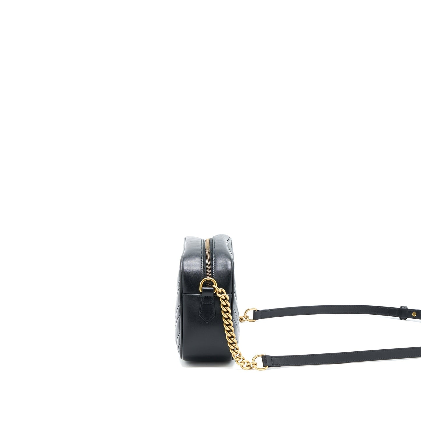 Gucci GG Marmont Camera Shoulder Bag Calfskin Black Brushed
