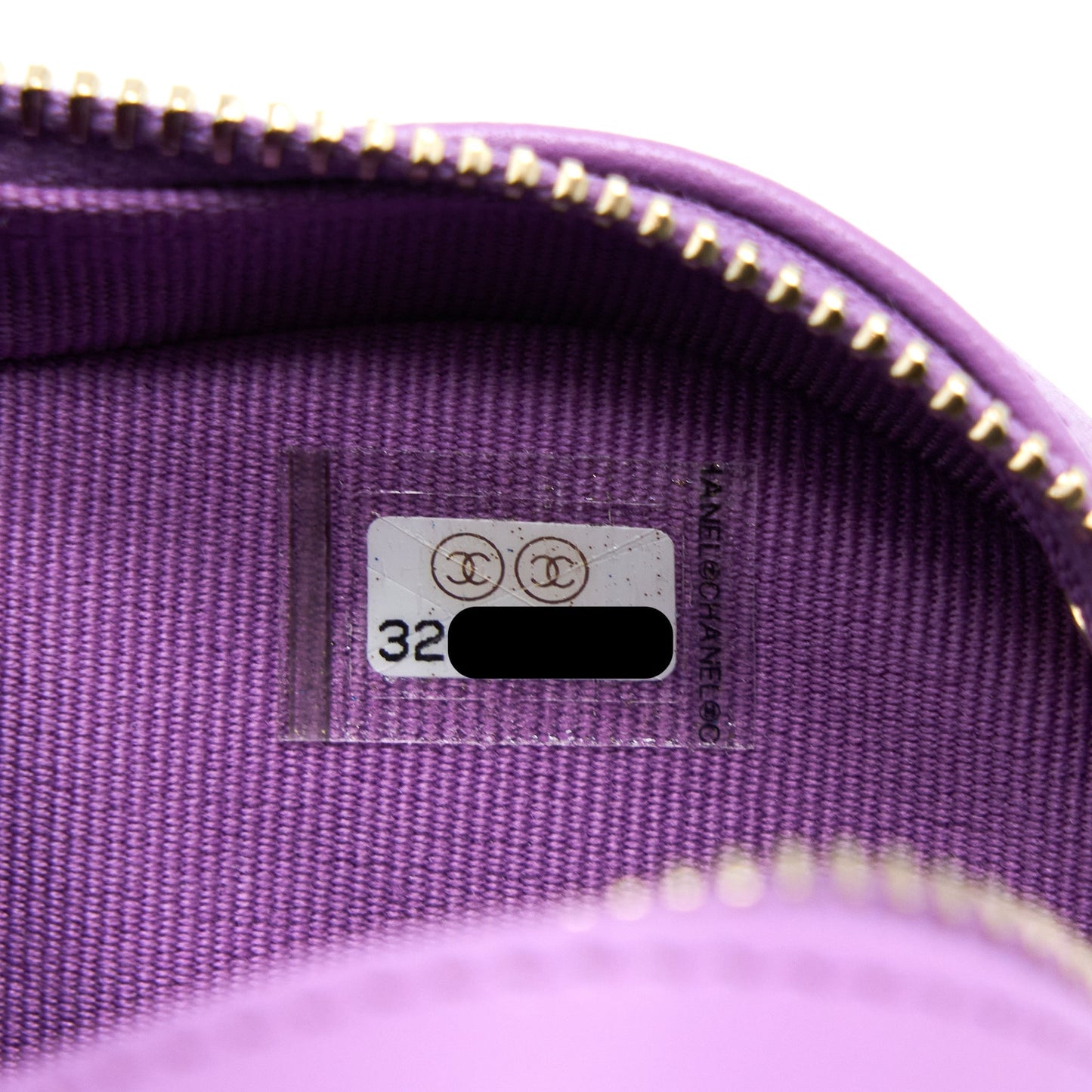 Chanel Small Heart Bag Lambskin Purple L
