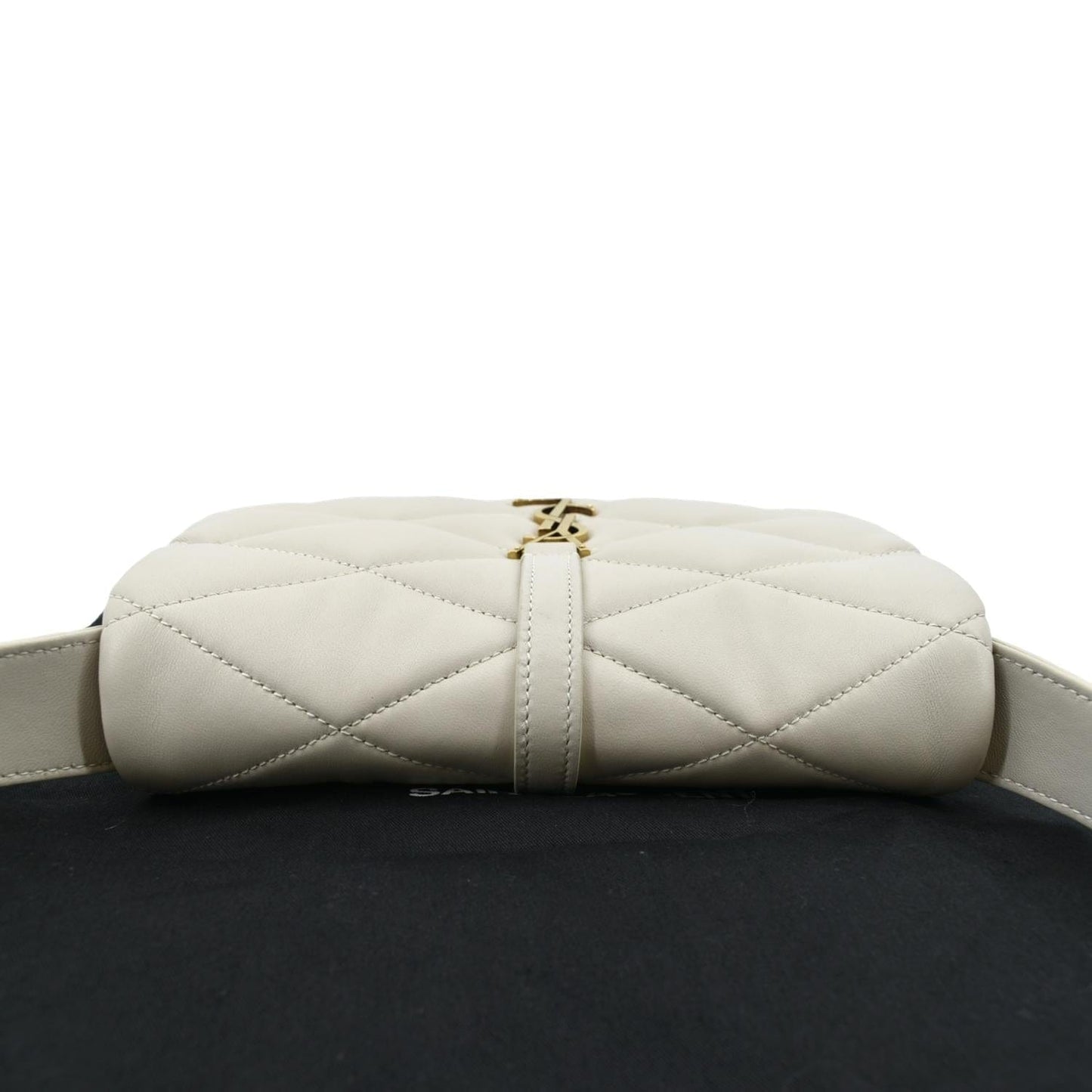 YVES SAINT LAURENT LE 57 Quilted Lambskin Leather Hobo Bag Antique Vintage
