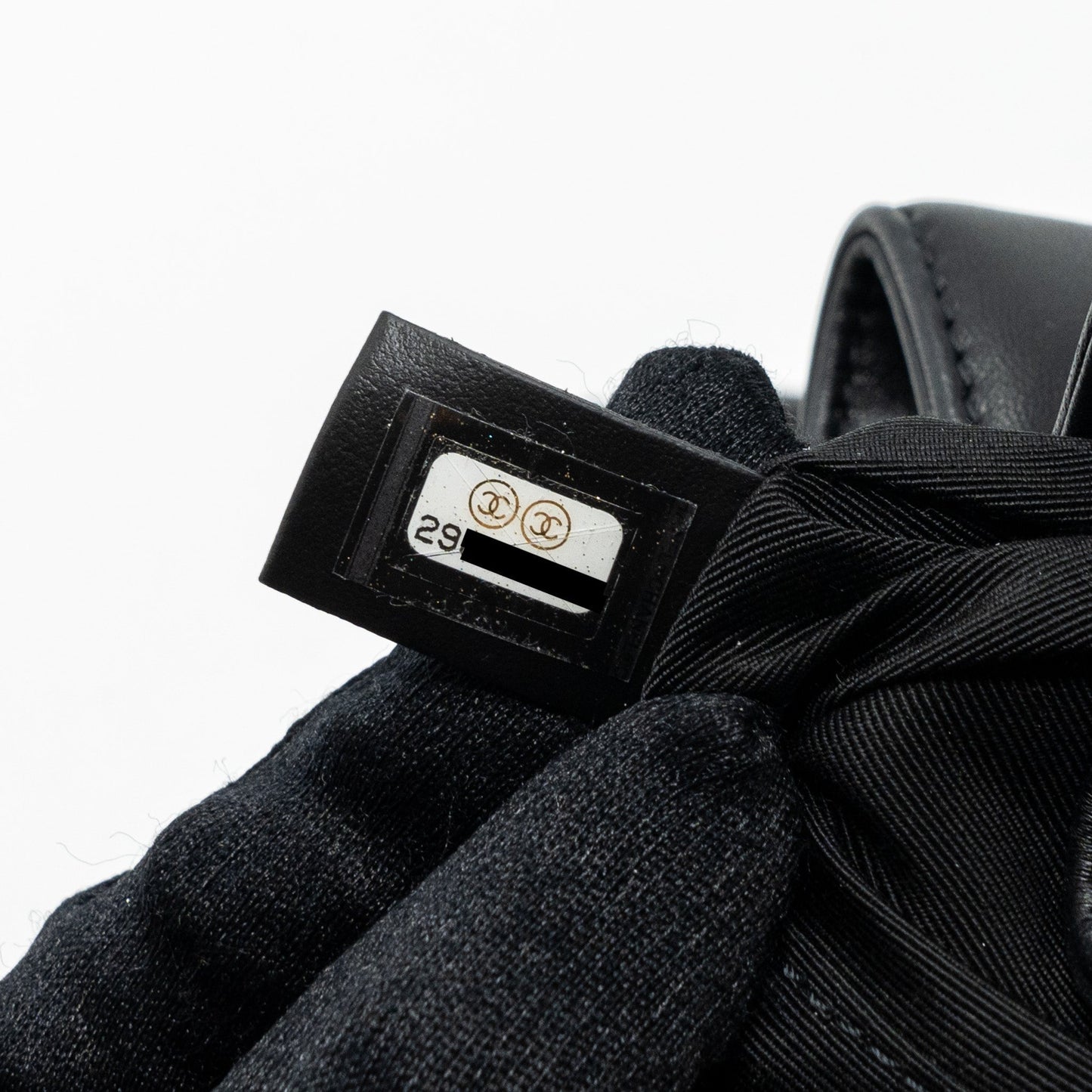Chanel Drawstring Bucket Bag Calfskin Black L