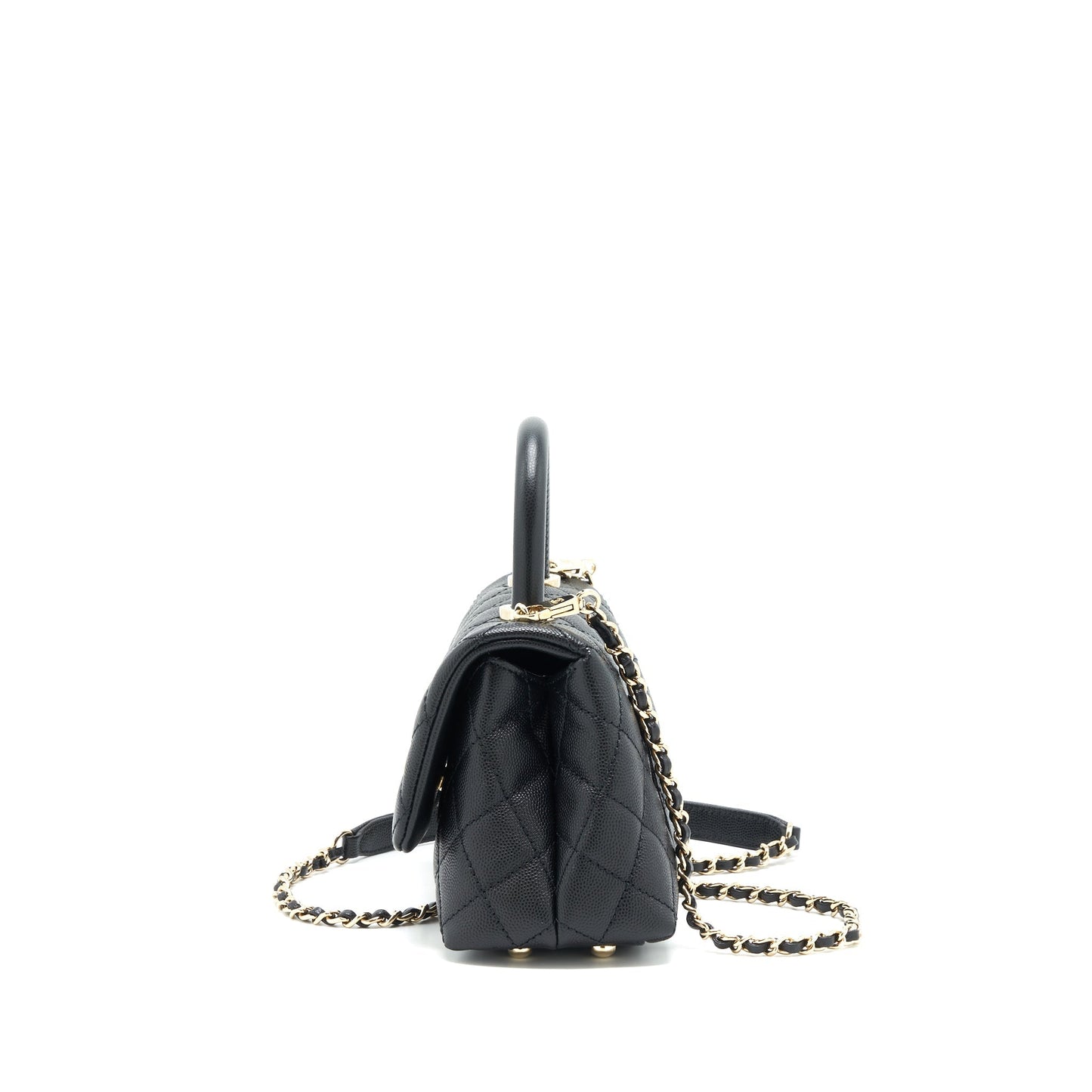 Chanel Coco Handle Extra Mini Caviar Black L