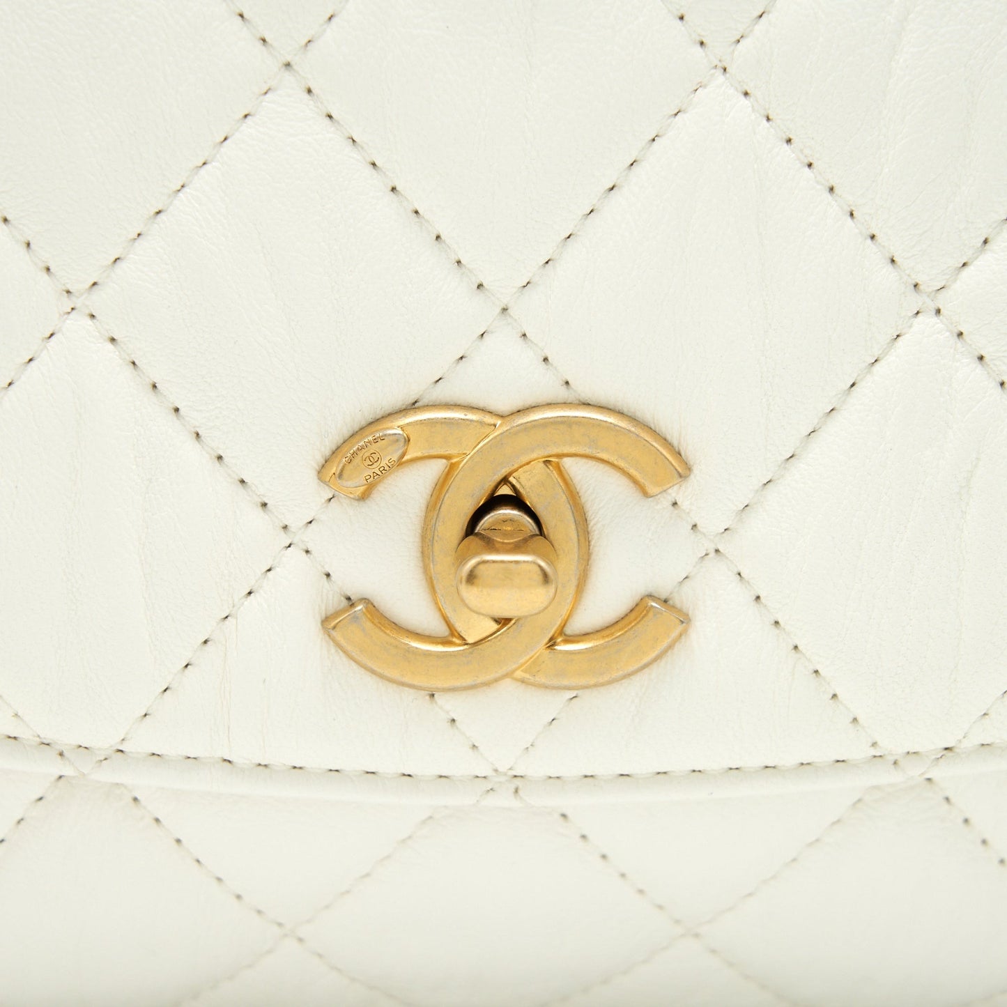 Chanel Seasonal Flap Bag Lambskin White