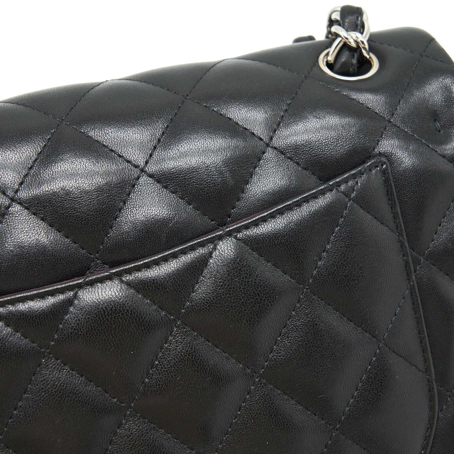 Chanel Classic jumbo Double flap Bag Lambskin Black