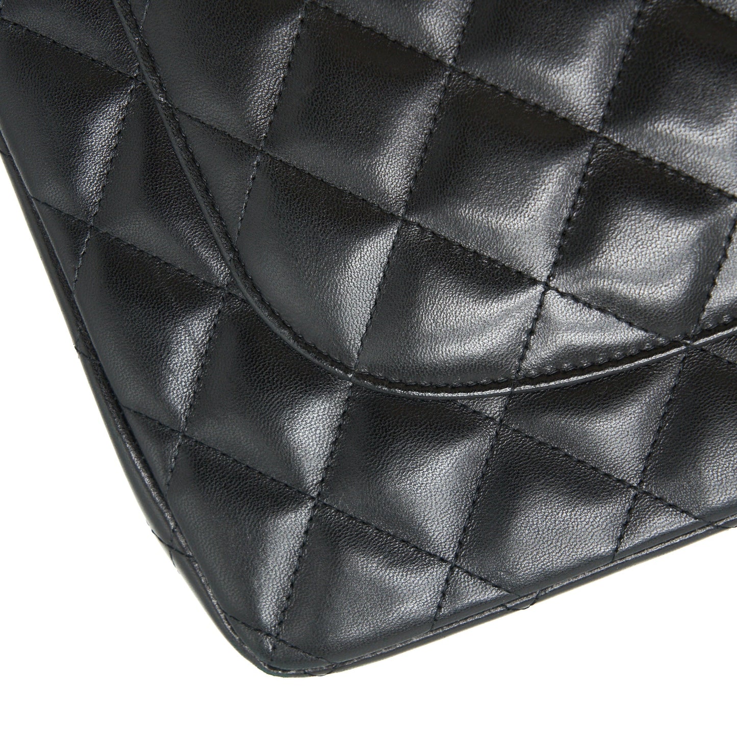Chanel Classic jumbo Double flap Bag Lambskin Black