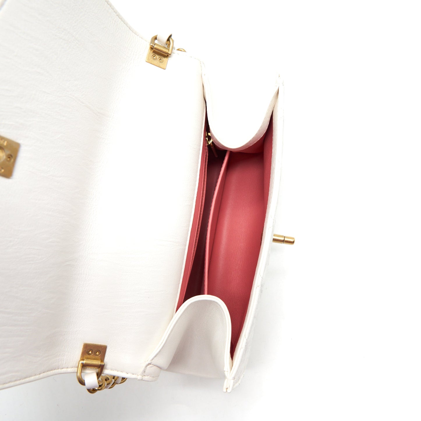Chanel Seasonal Flap Bag Lambskin White