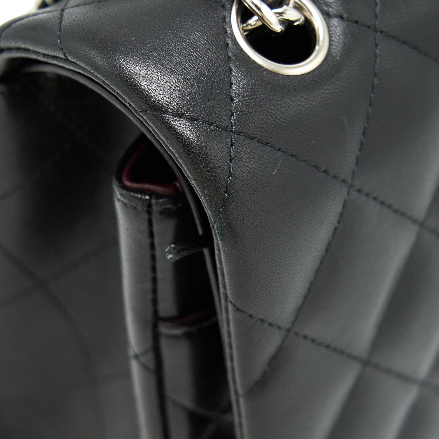 Chanel Classic jumbo Double flap Bag Lambskin Black