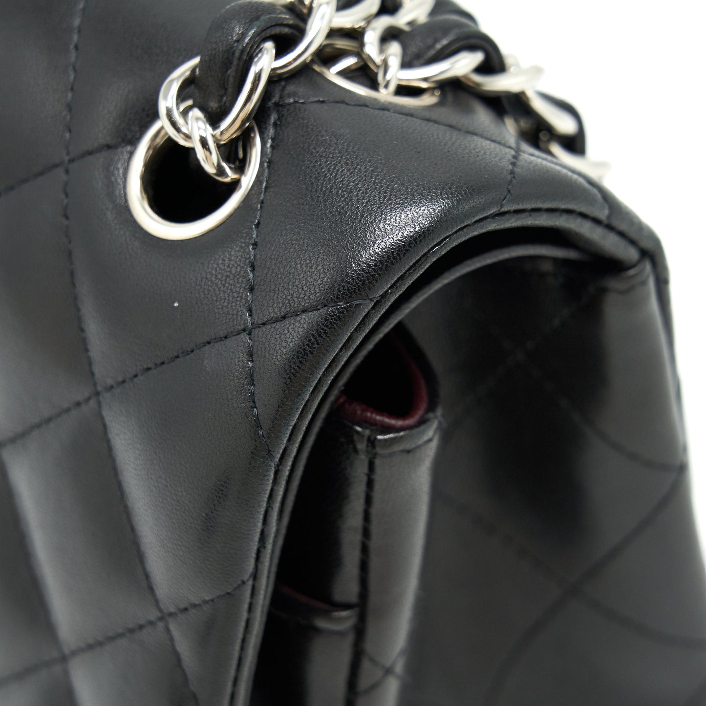 Chanel Classic jumbo Double flap Bag Lambskin Black