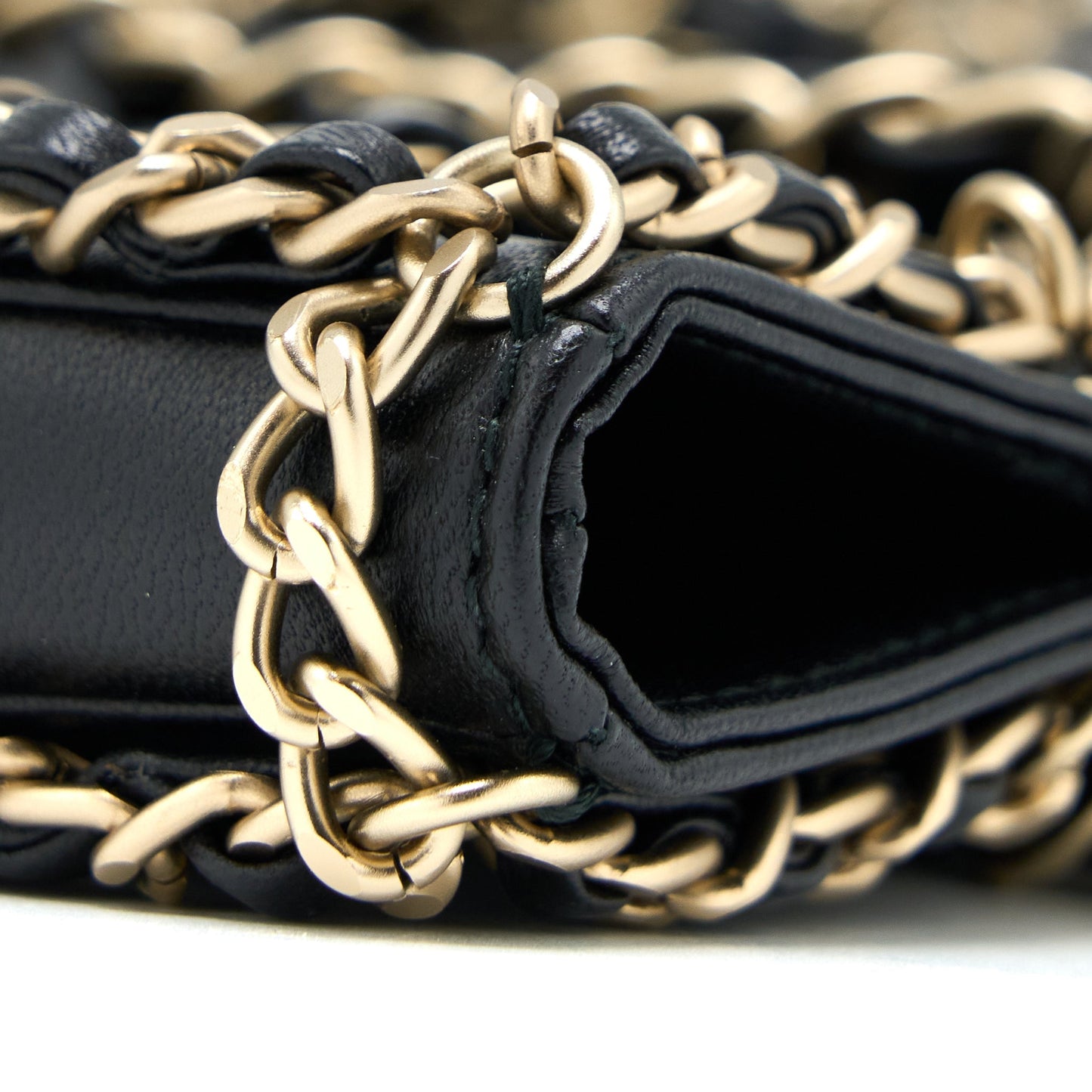 Chanel Cruise 2020 black chained Tote Bag Lambskin Black L