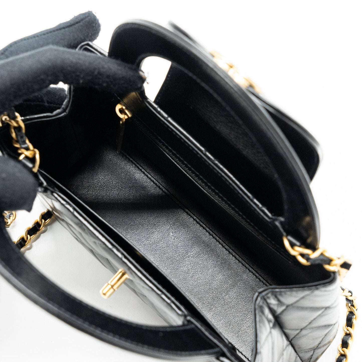 Chanel 23K kelly bag calfskin black  (microchip)