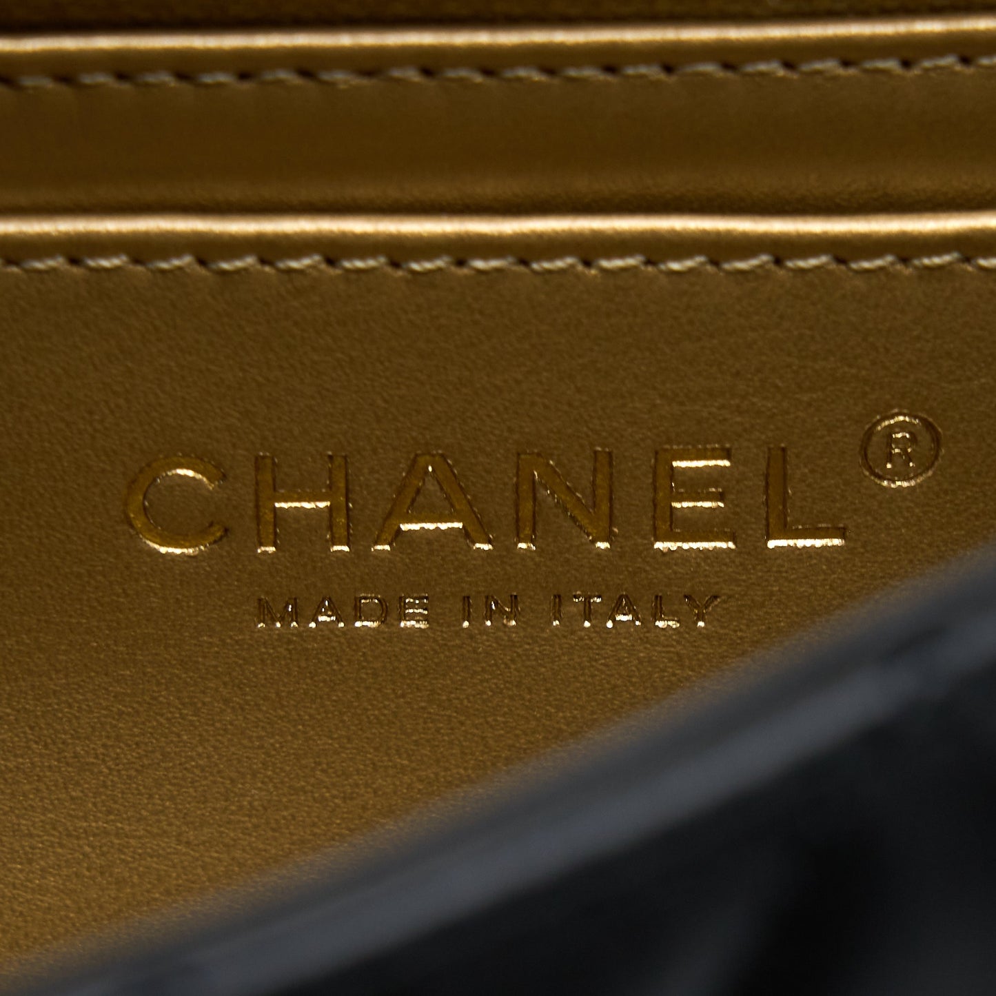Chanel Pearl Crush Mini Rectangular Flap Bag Lambskin Black Brushed