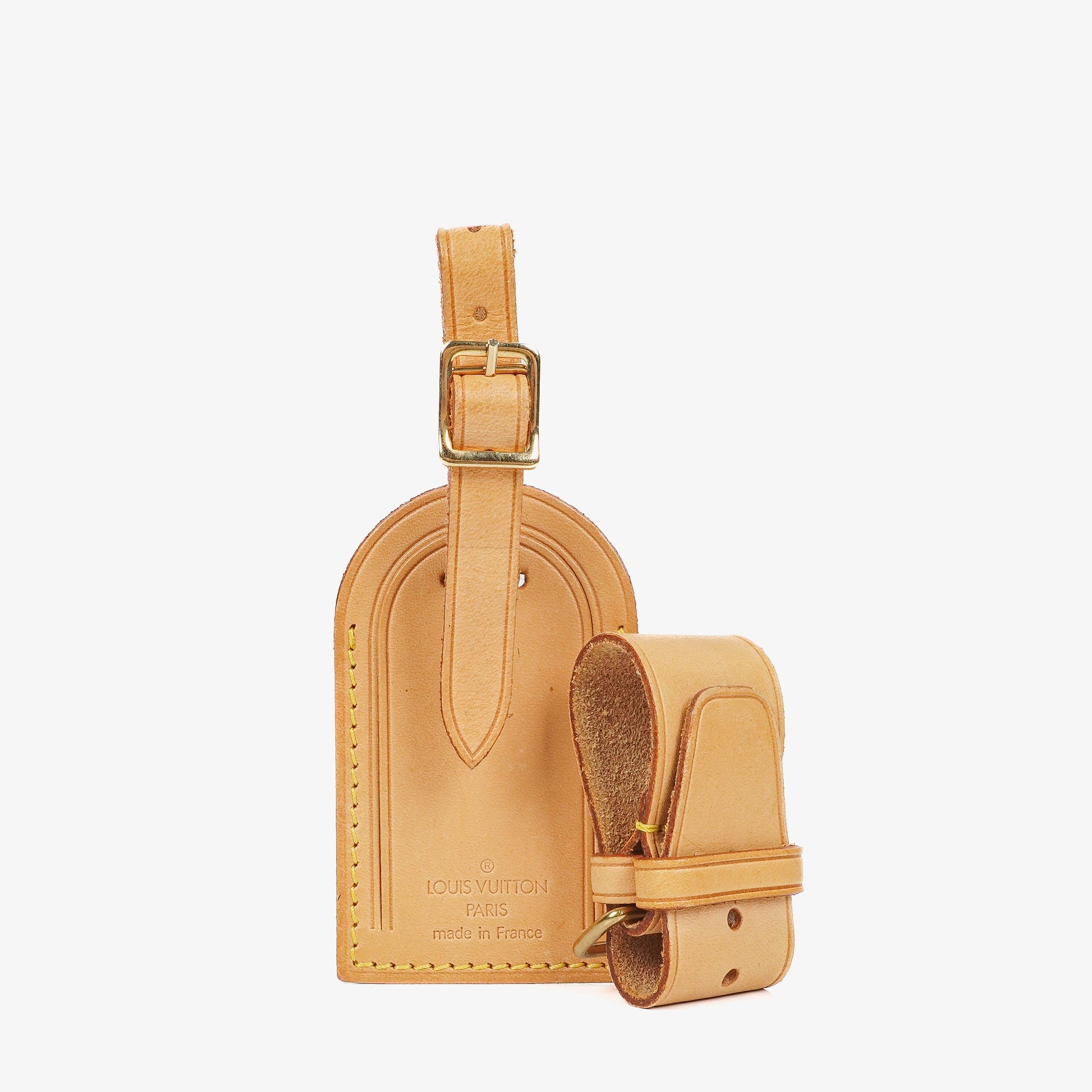 Louis Vuitton Leather Name Tag And Handles Holder