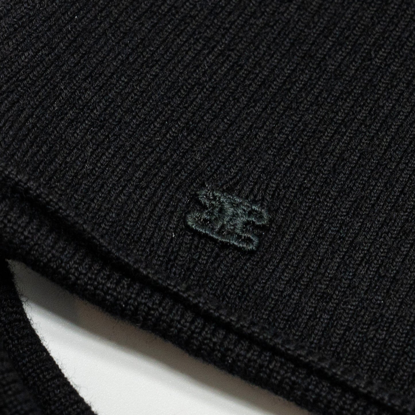 Celine Size One Shoulder Underpinning Wool/Polyamide Black