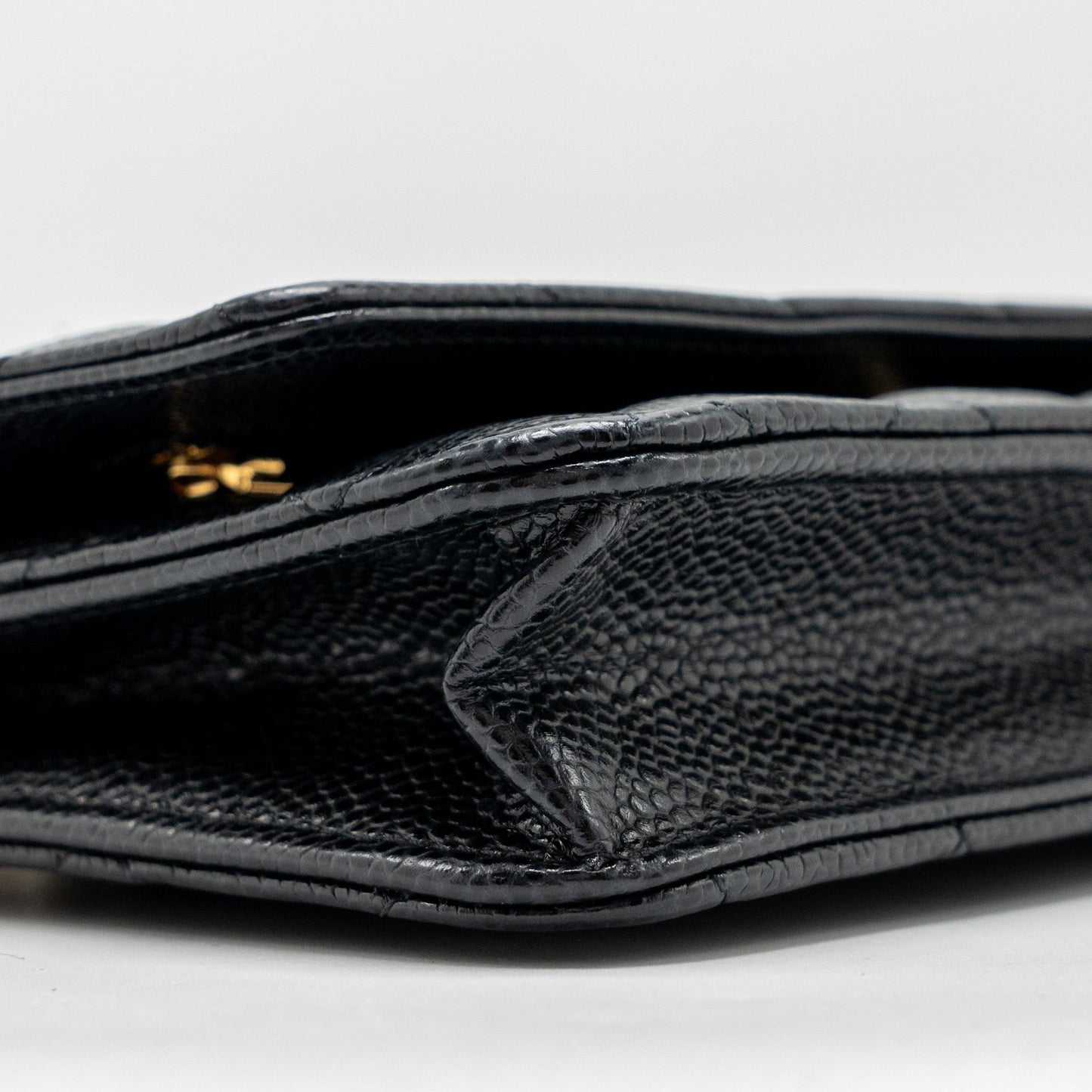 Chanel Classic Wallet On Chain Caviar Black  (Microchip)