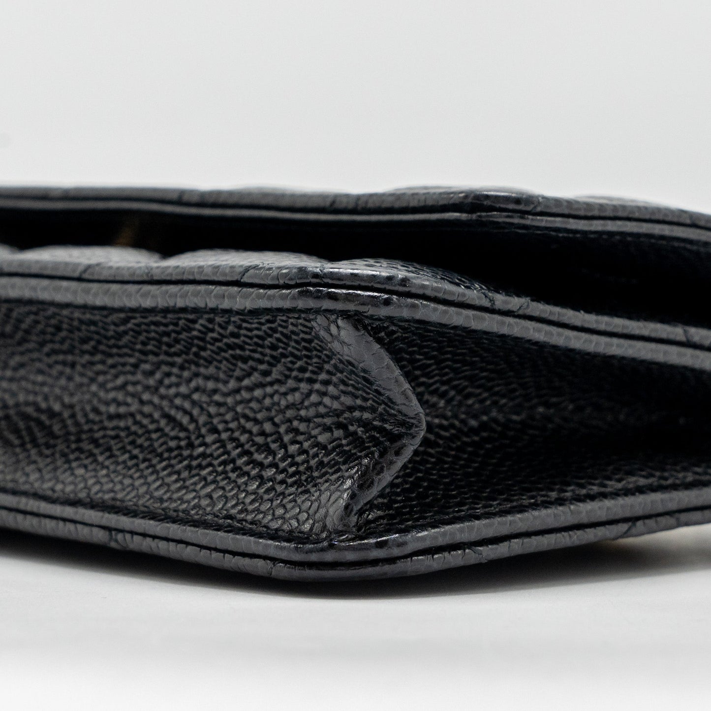Chanel Classic Wallet On Chain Caviar Black  (Microchip)