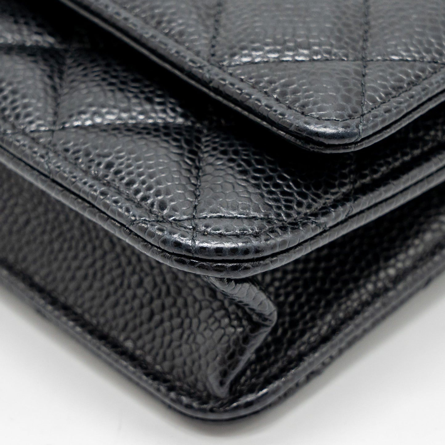 Chanel Classic Wallet On Chain Caviar Black  (Microchip)