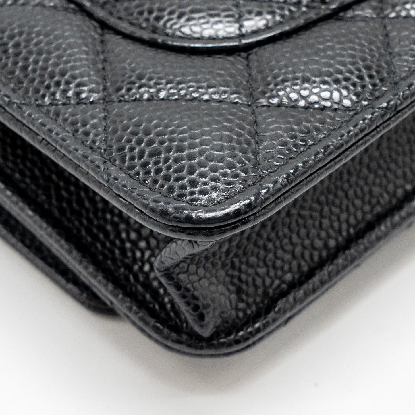 Chanel Classic Wallet On Chain Caviar Black  (Microchip)