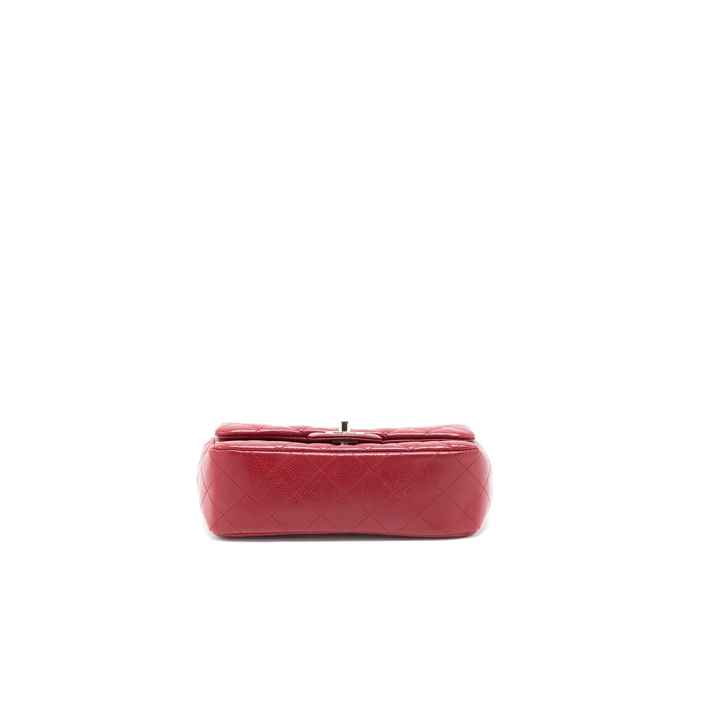 Chanel Mini Rectangular Flap Bag Caviar Red
