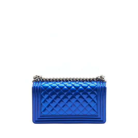 Chanel Medium Le-Boy Patent Electric Blue