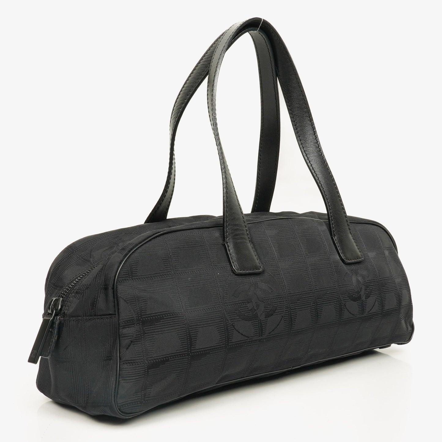 Chanel Black New Travel Line Nylon Mini Boston Bag