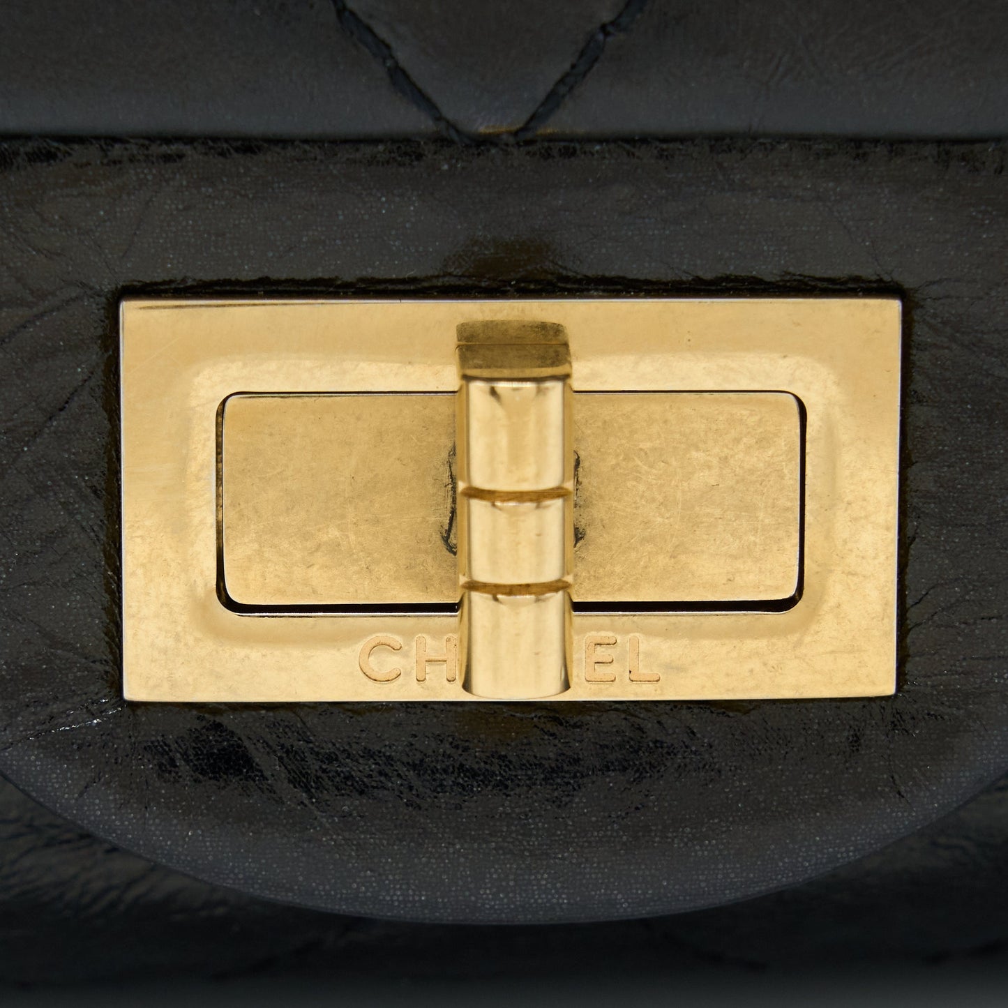 Chanel 2.55 Reissue 227 Shiny Aged Calfskin Black