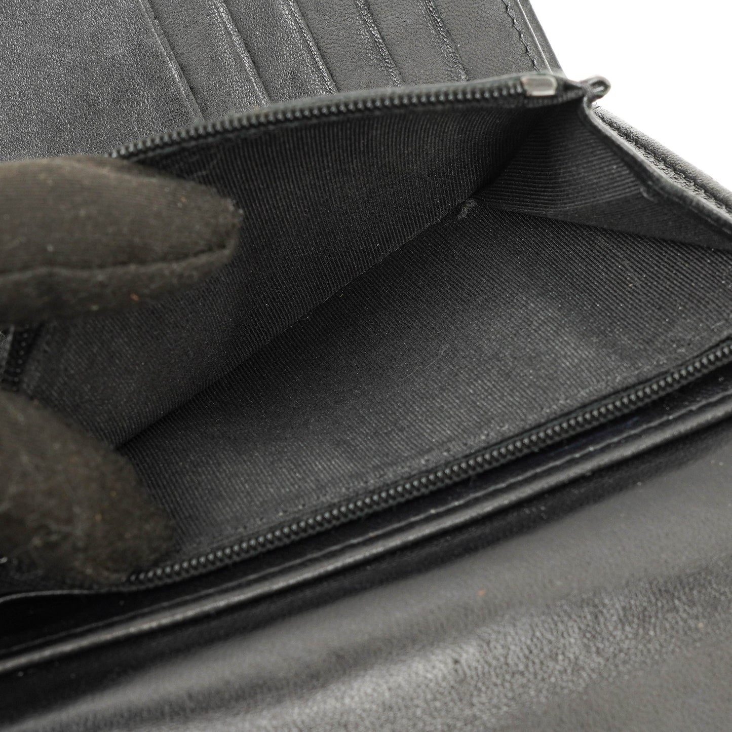 Chanel Card Holder Wallet So Black Lambskin Quilted Flap