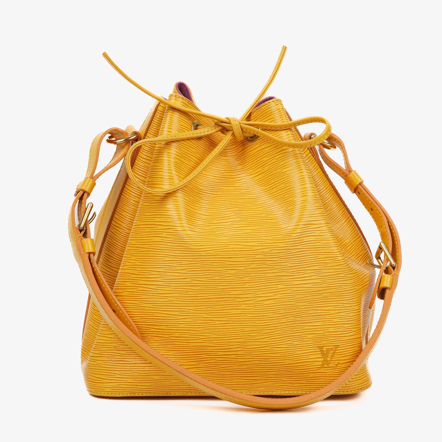 Louis Vuitton Petit Noe Yellow EPI Leather Shoulder Bag