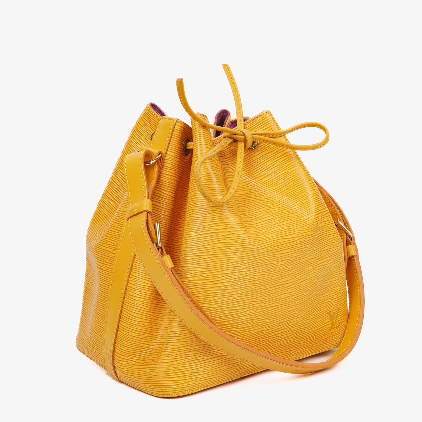 Louis Vuitton Petit Noe Yellow EPI Leather Shoulder Bag