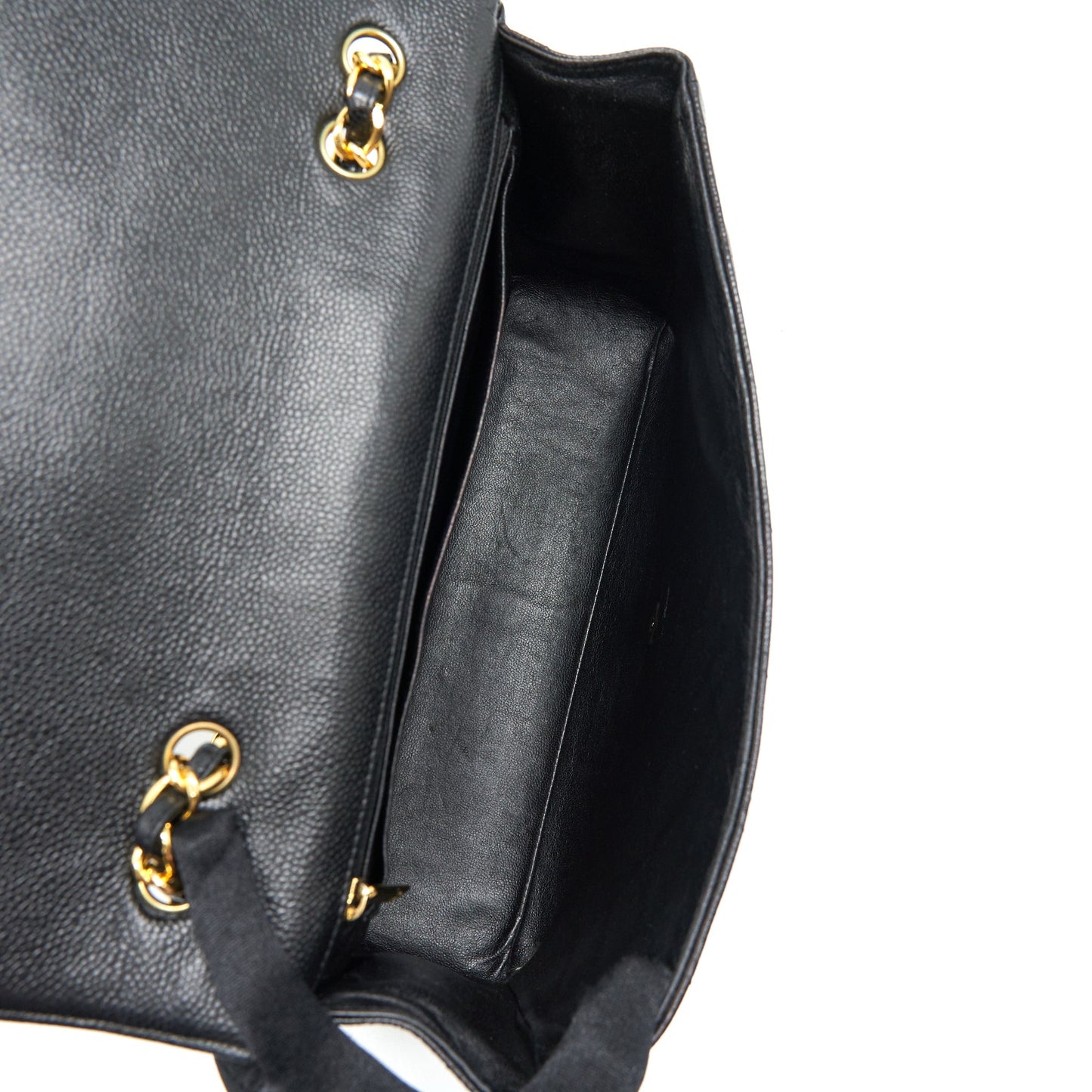 Chanel  Jumbo Single Flap Caviar Black
