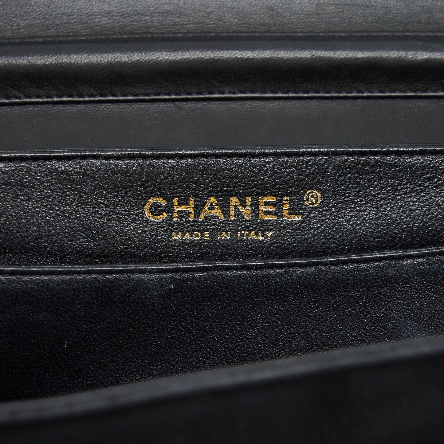 Chanel Quilted Velvet CC Logo Flap Bag black L
