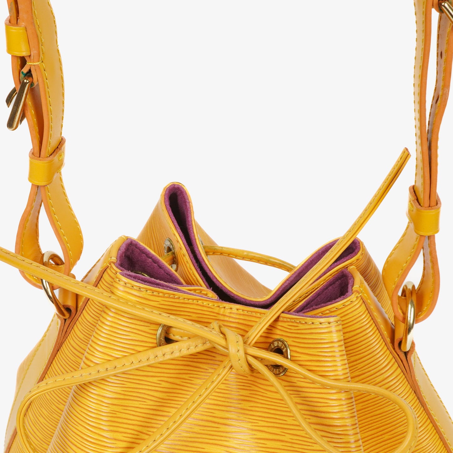 Louis Vuitton Petit Noe Yellow EPI Leather Shoulder Bag