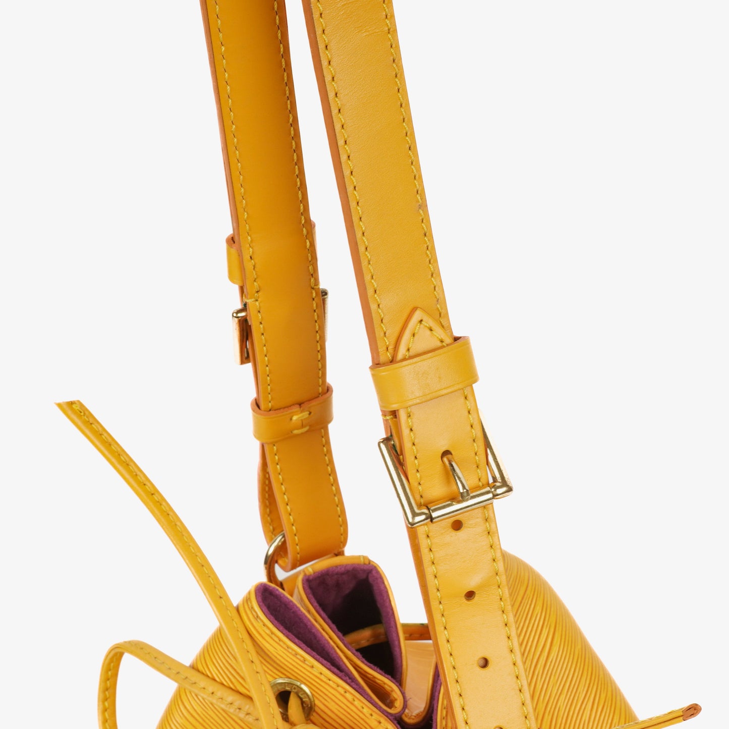 Louis Vuitton Petit Noe Yellow EPI Leather Shoulder Bag