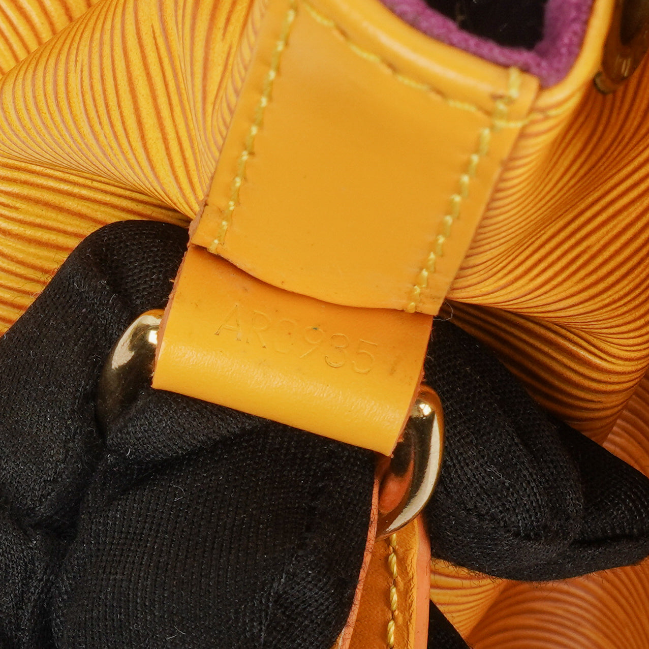 Louis Vuitton Petit Noe Yellow EPI Leather Shoulder Bag