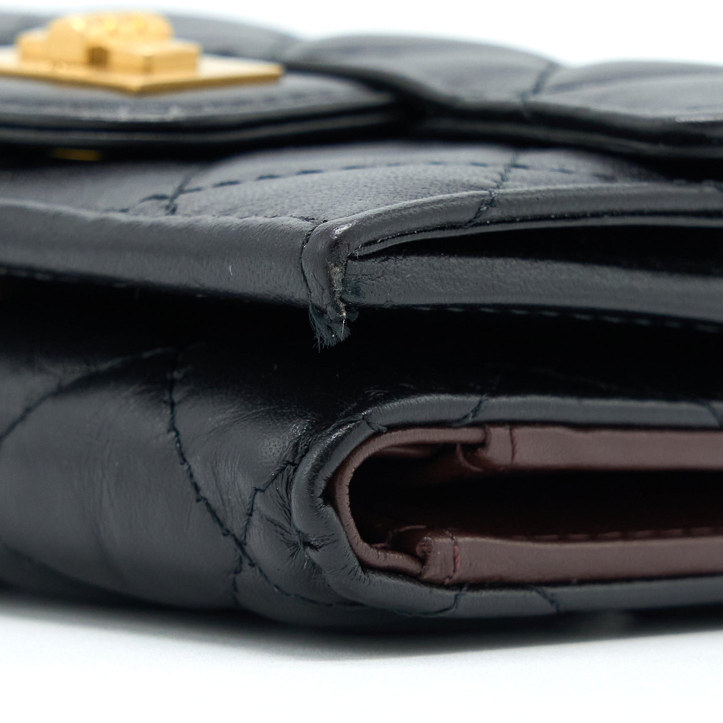 Chanel Reissue Compact Wallet Calfskin Black