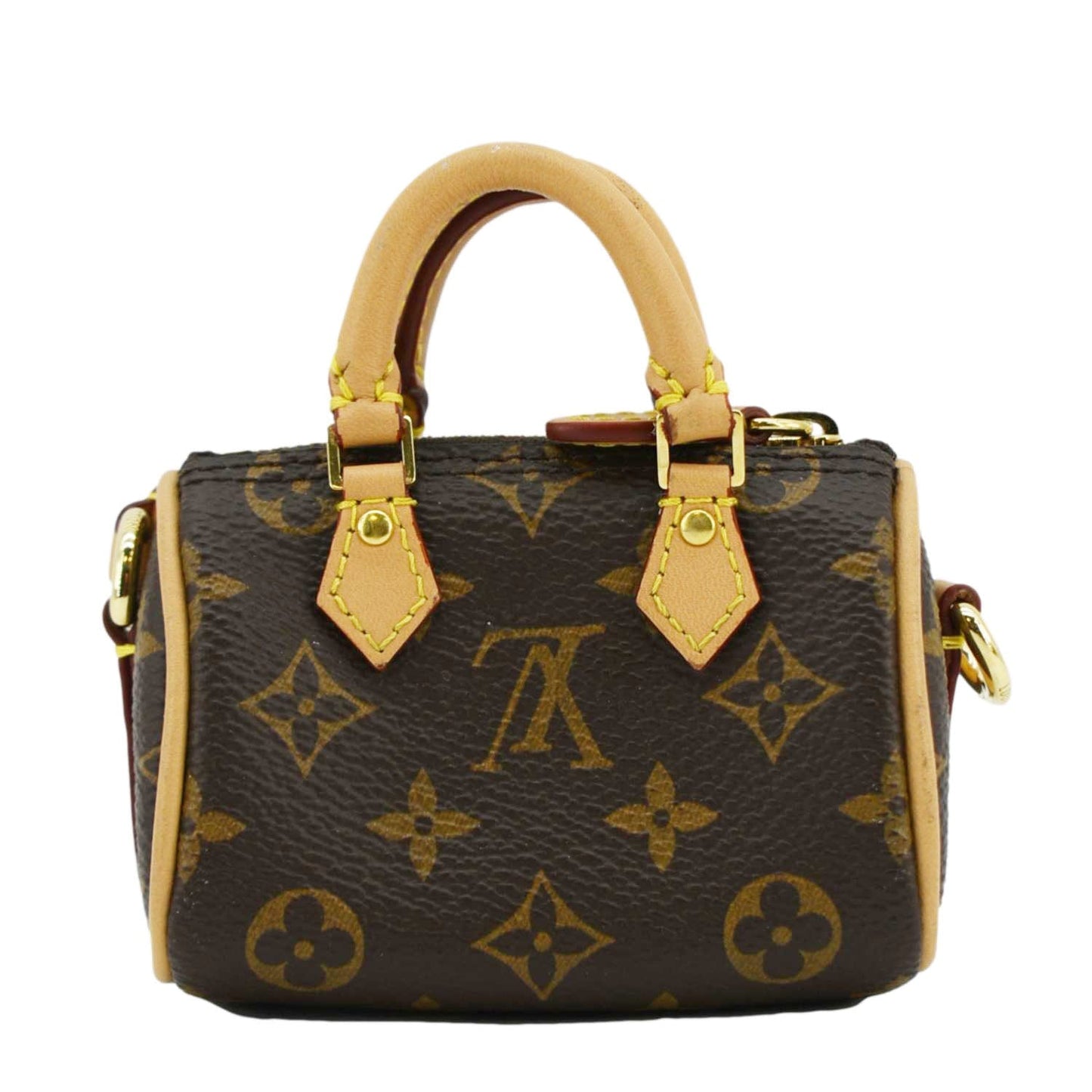 LOUIS VUITTON  Monogram Canvas Bag Charm Brown